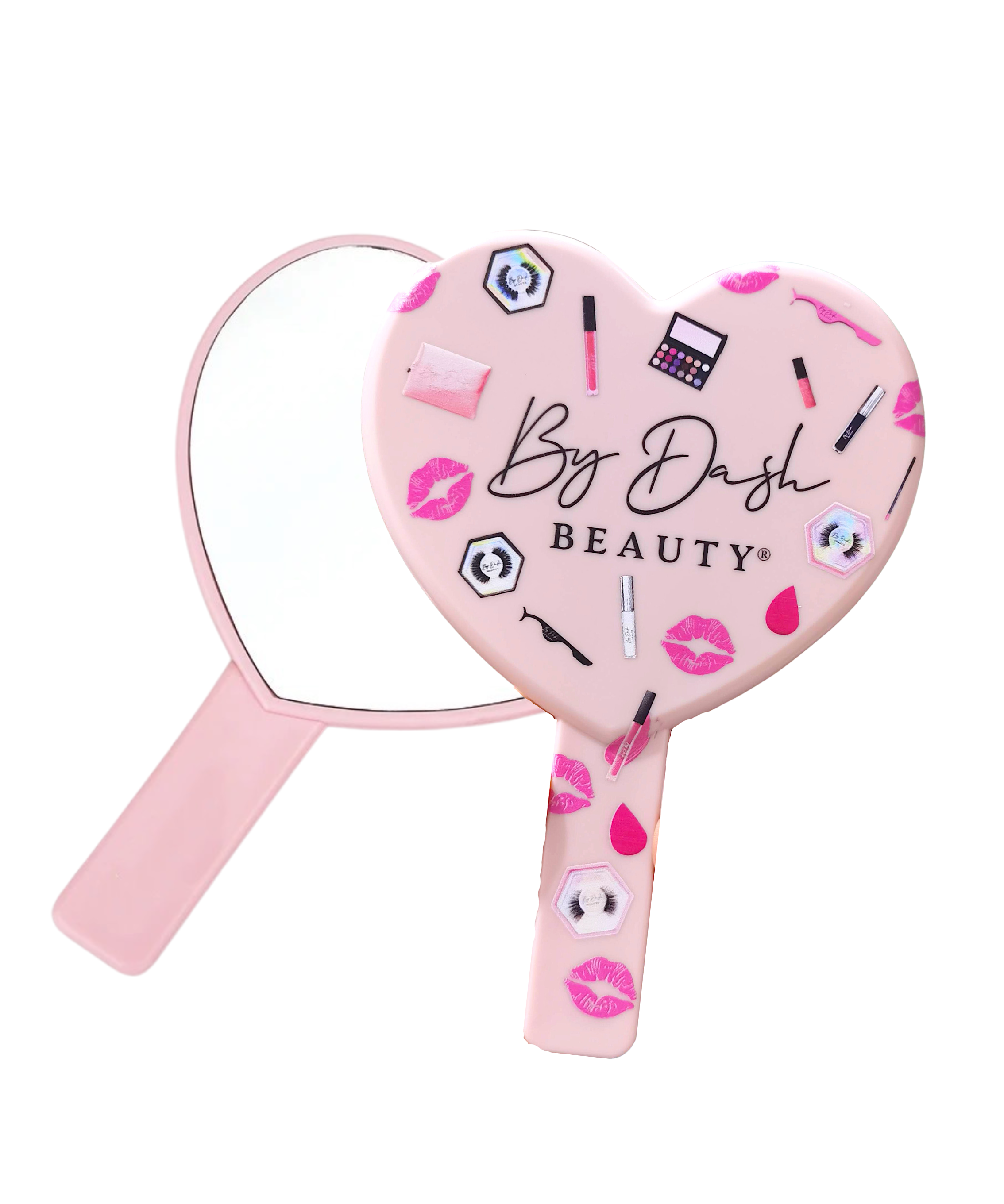 Love me Handspiegel - Roze