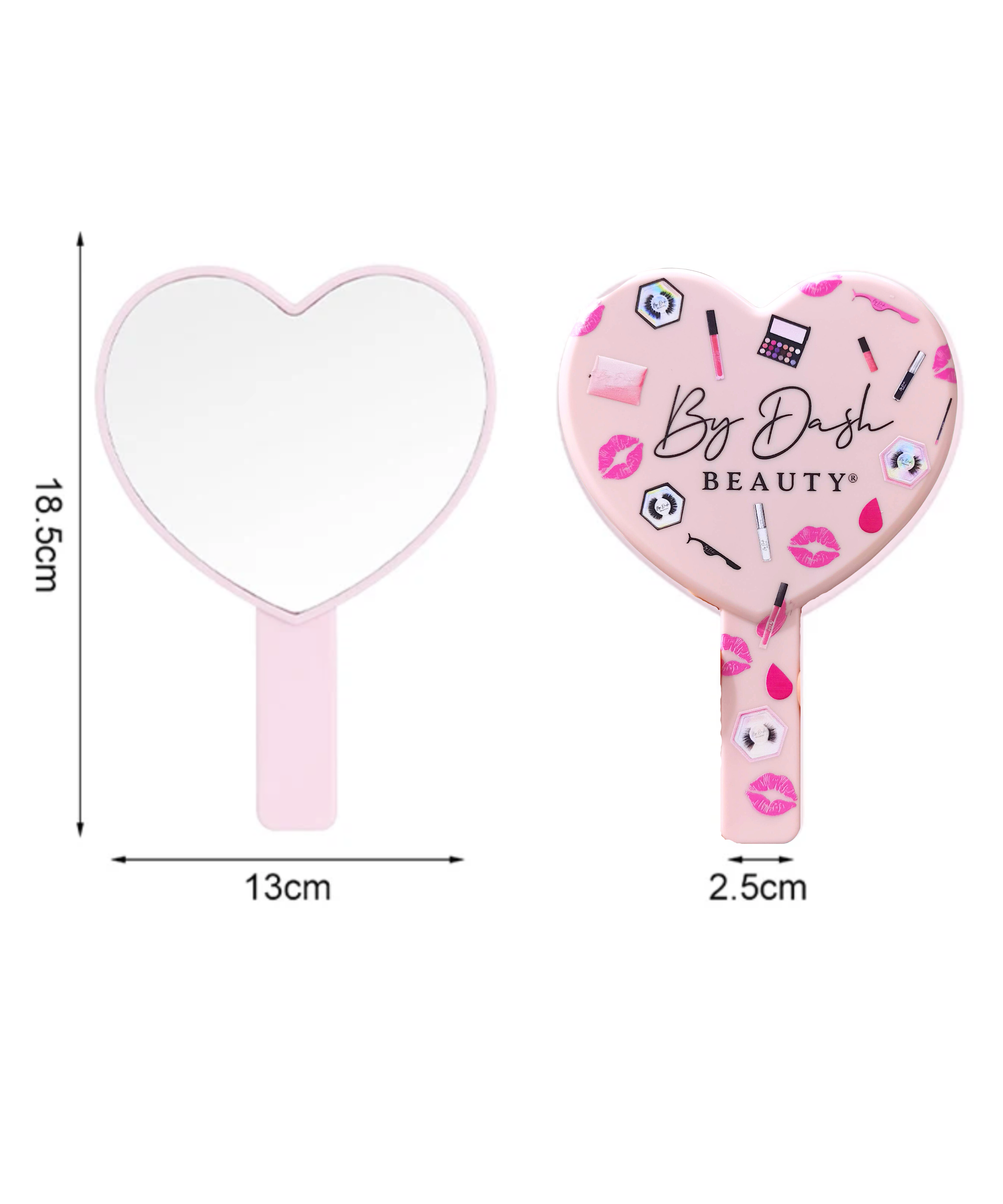 Love me Handspiegel - Roze