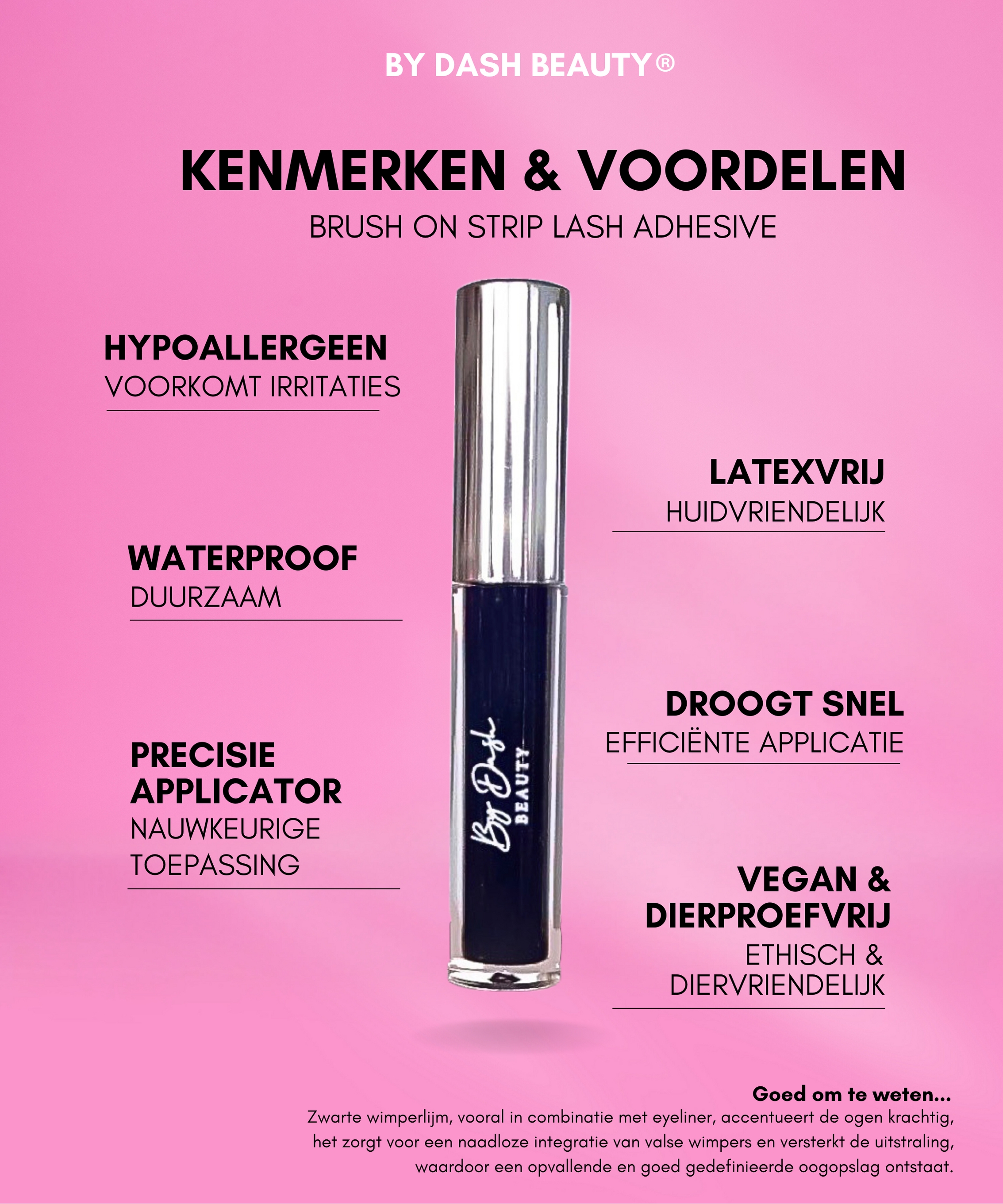 Wimperlijm Zwart - Waterproof/Latexvrij