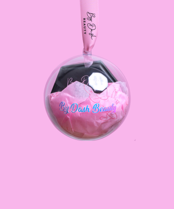 Wimper kerstbal met naam - Roze