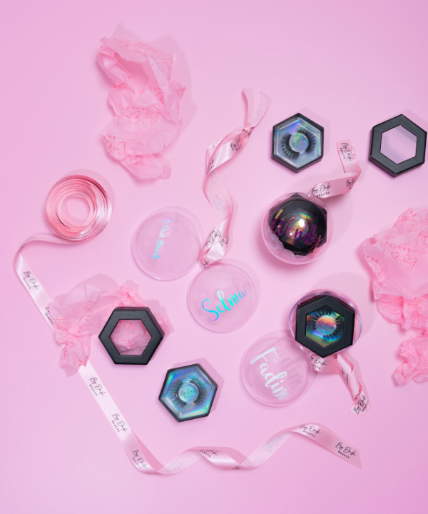 Wimper kerstbal bundel - Roze