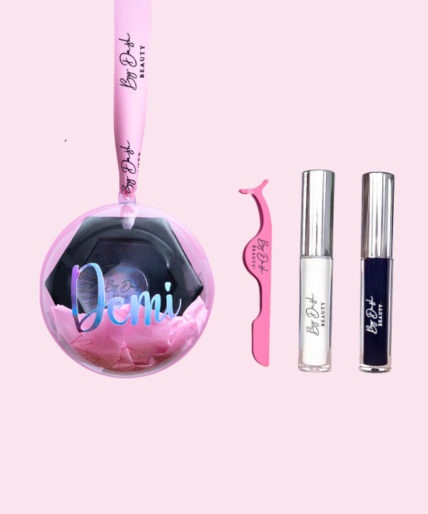 Wimper kerstbal bundel - Holografisch