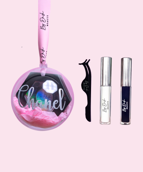 Wimper kerstbal bundel- Zilver