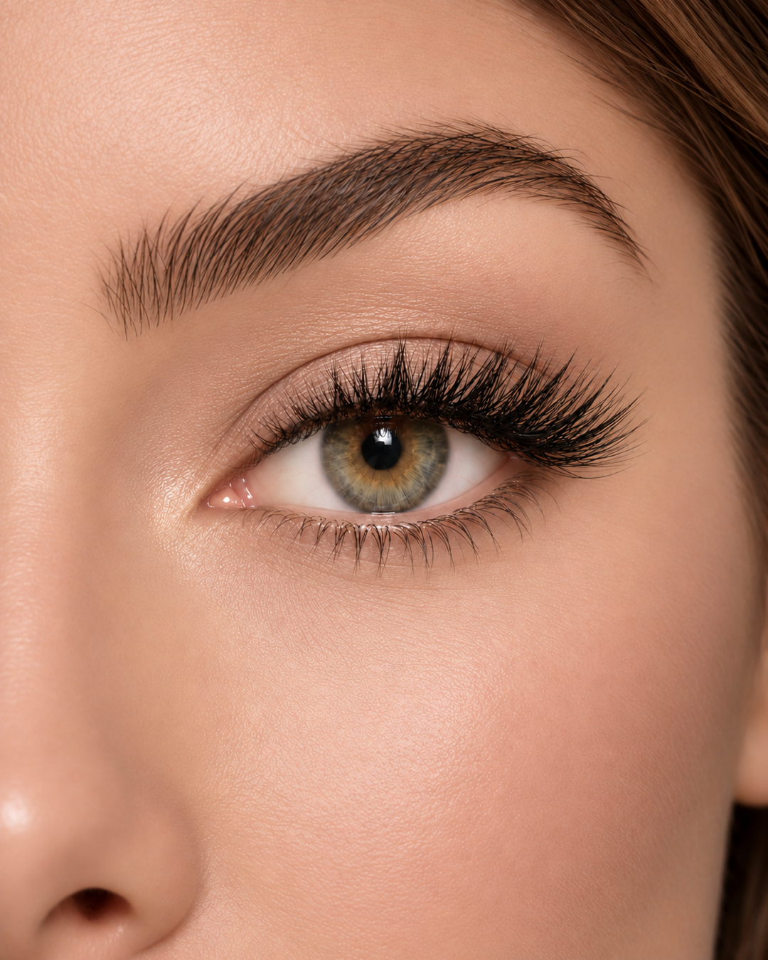 Darling half lashes — AI-close-up van de wimperlook