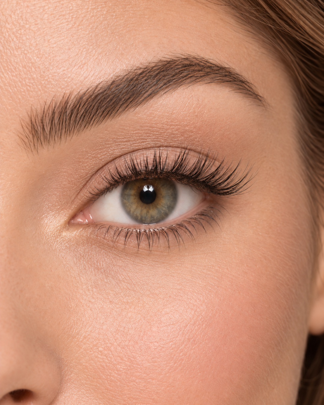 Love Me half lashes — AI-close-up van de wimperlook