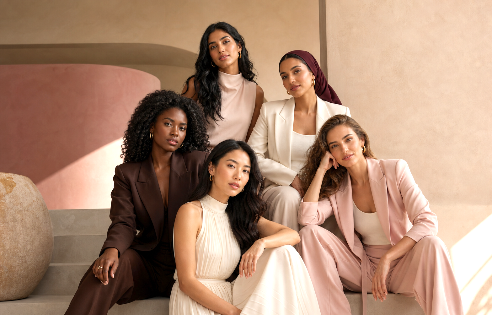 Stijlvolle vrouwen binnen By Dash Community
