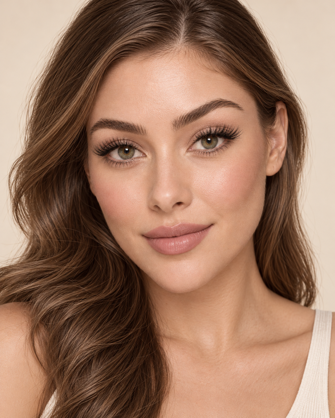 Darling half lashes — AI-modelportret