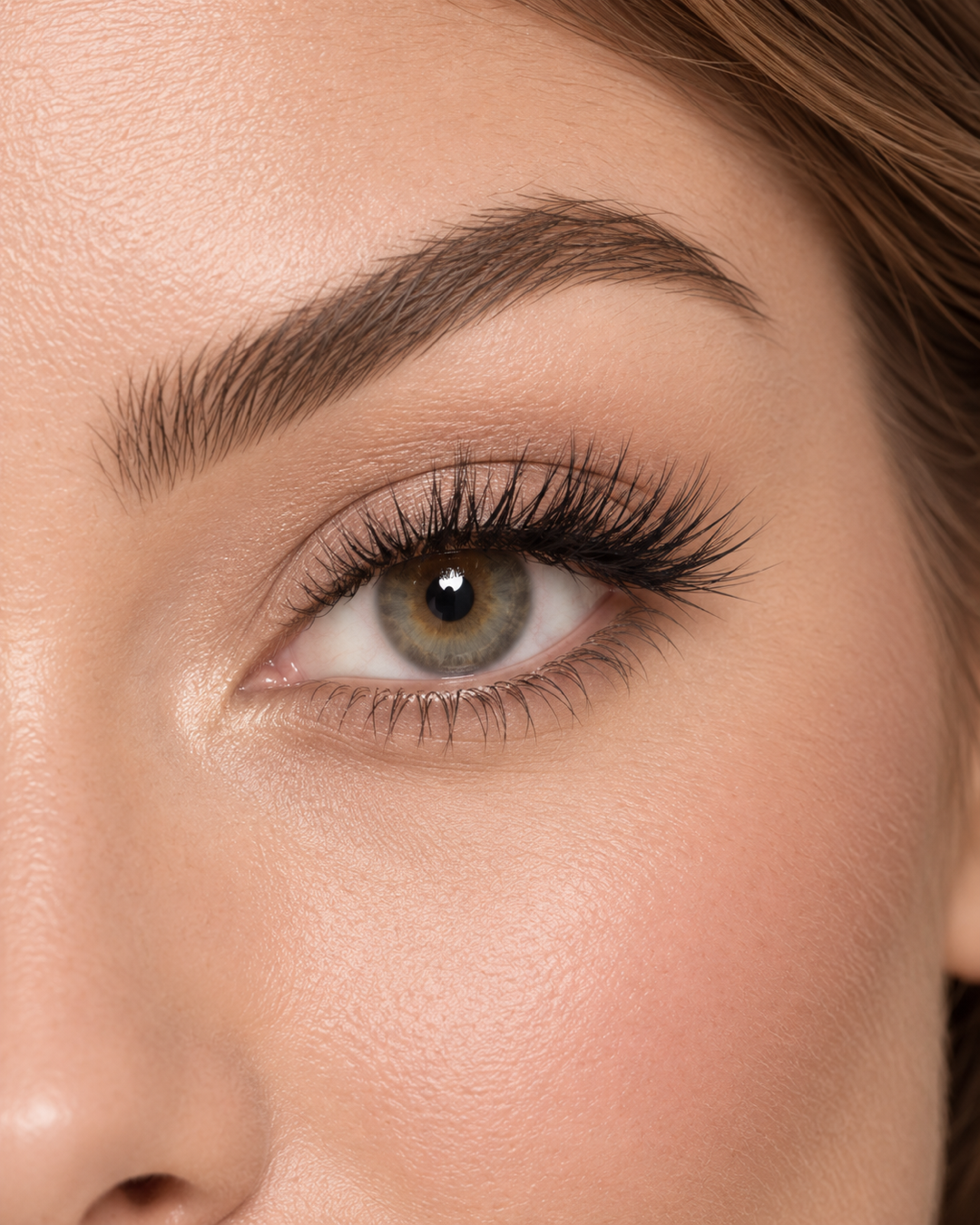 Heartbreaker half lashes — AI-close-up van de wimperlook