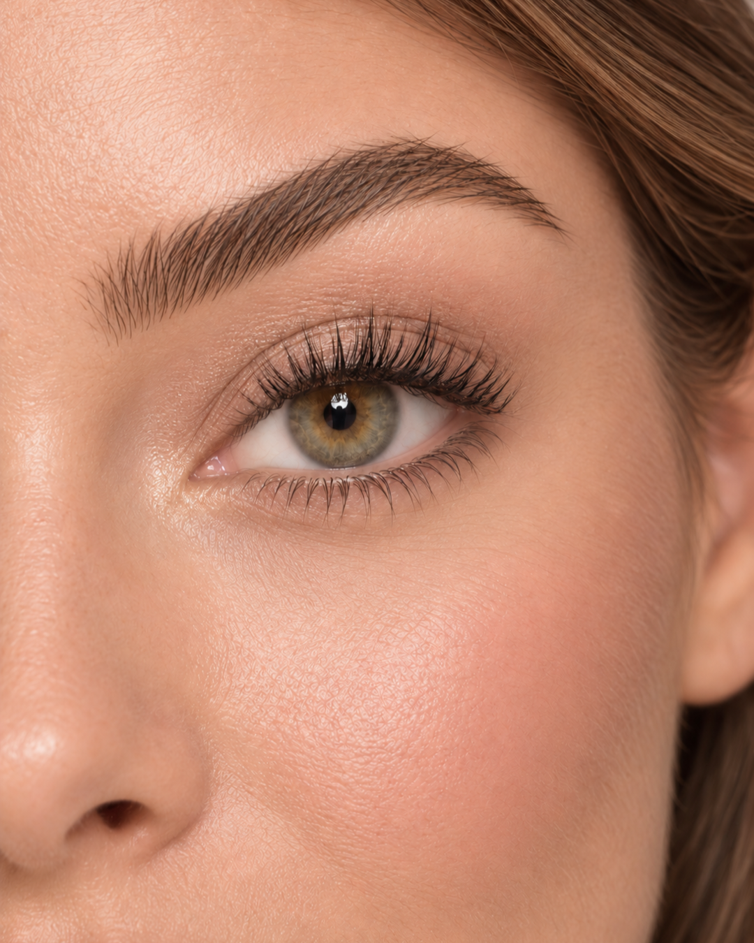 Pretty Please half lashes — AI-close-up van de wimperlook